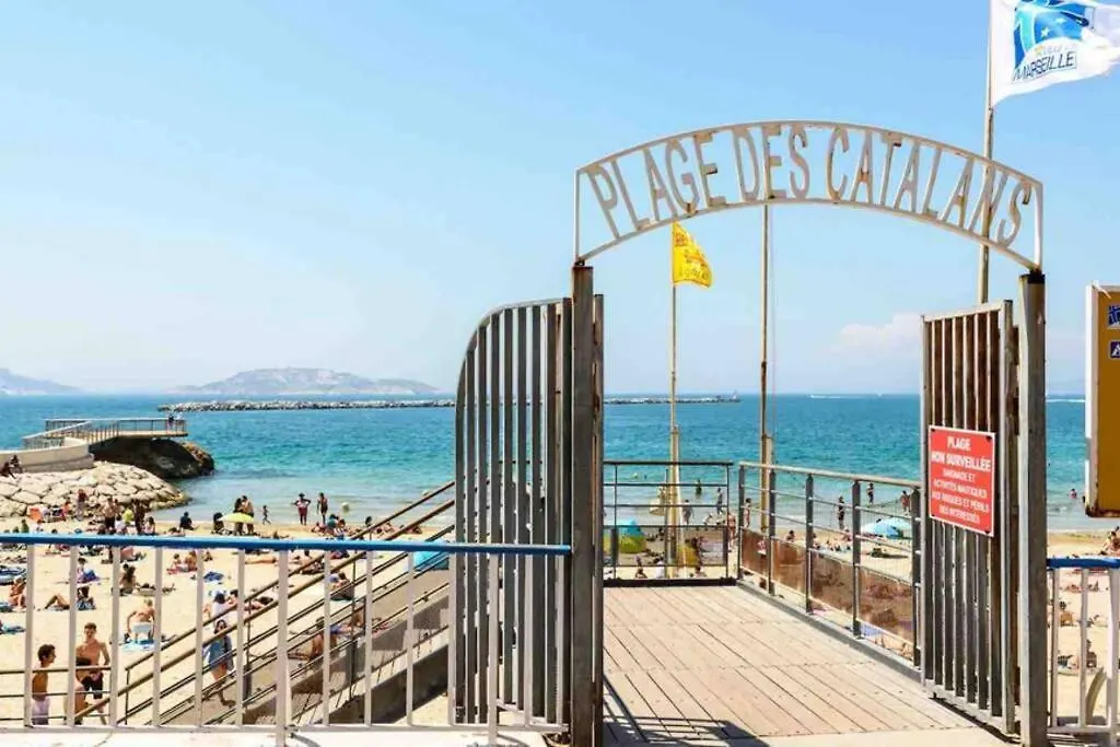 Apartament Appartement Les Pieds Dans L'Eau Marsylia Francja